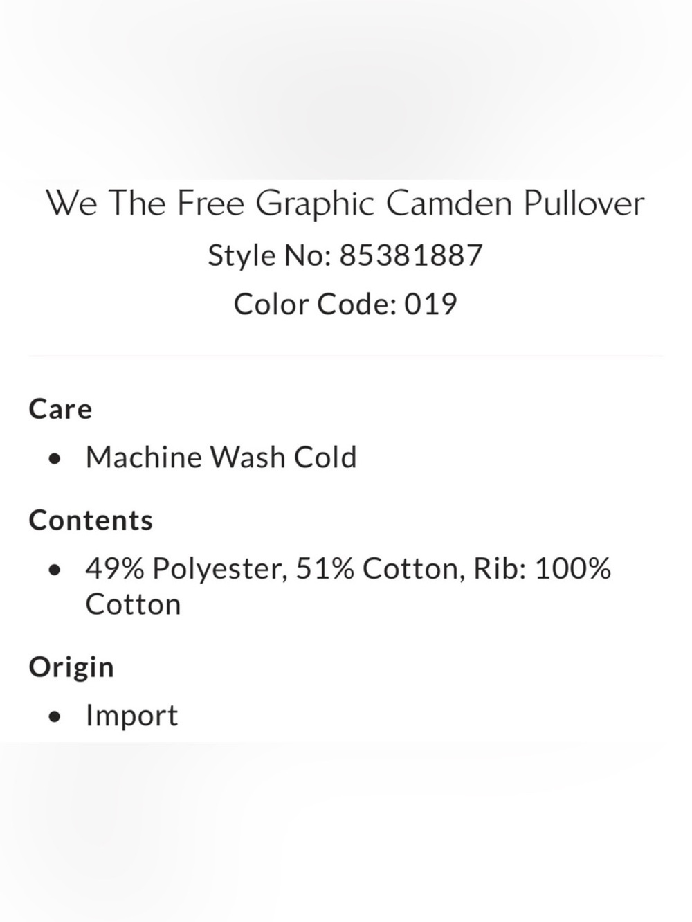 NEW Free People S We the Free Graphic Camden Pullover Mallard Combo Sweatshirt - Picture 9 of 9